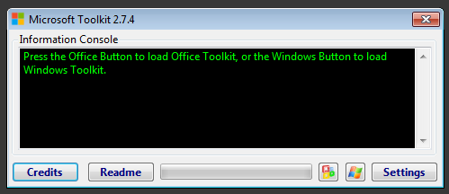 Интерфейс Microsoft Toolkit